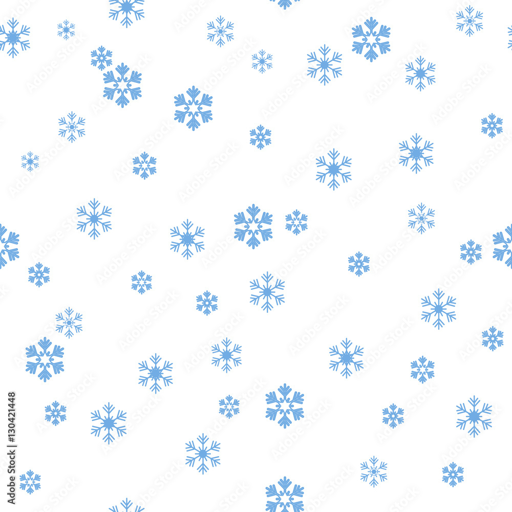 Seamless background of snowflakes Seamless background of snowflakes