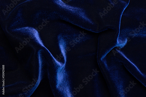 Beautiful luxury dark blue velvet texture background cloth.