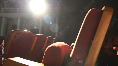 Empty theater seats ready for the big show.