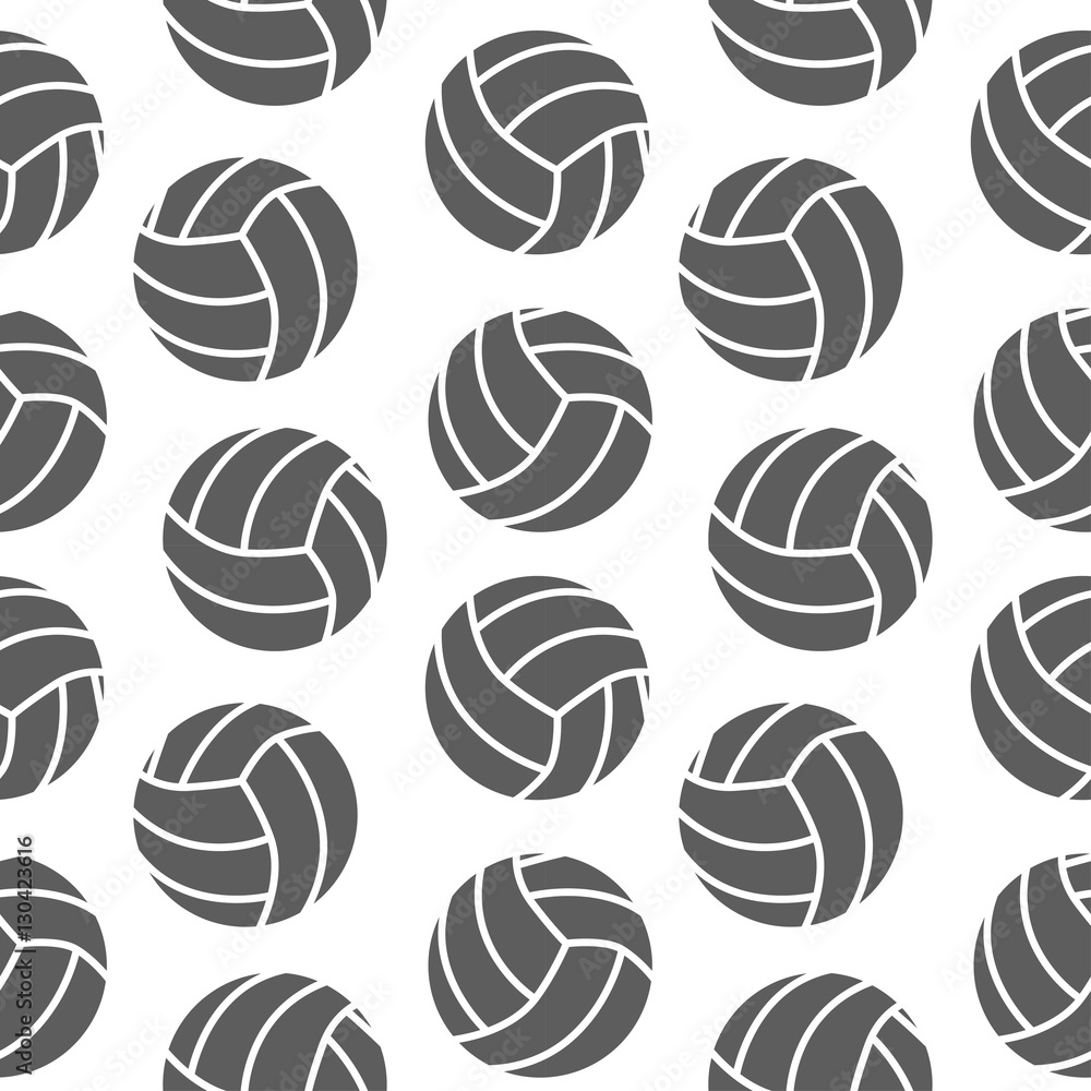 Volleyball seamless pattern for boy. Sports balls on background Volleyball seamless pattern for boy. Sports balls on background