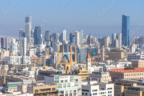 View of downtown Beirut on a sunny day. Beirut, Lebanon.