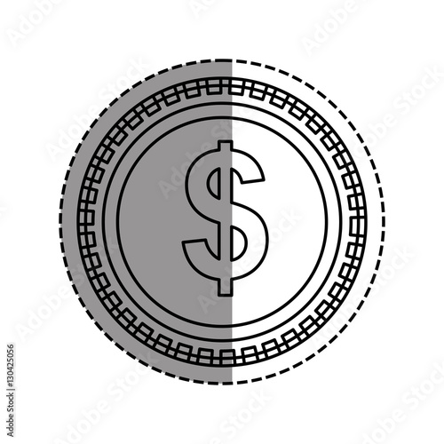 Isolated Coin money icon vector illustration graphic design