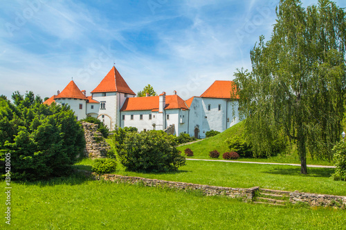 City park and old castle in Varazdin, Croatia