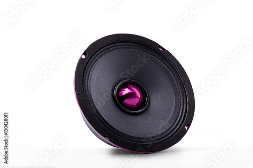 Foto Speaker isolated on white background.