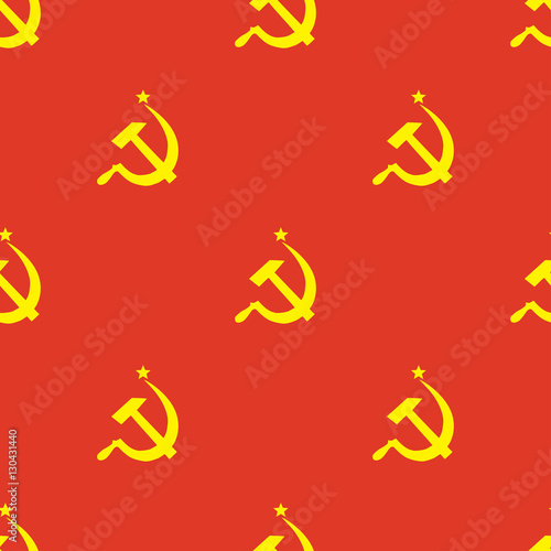 Ussr flag seamless pattern