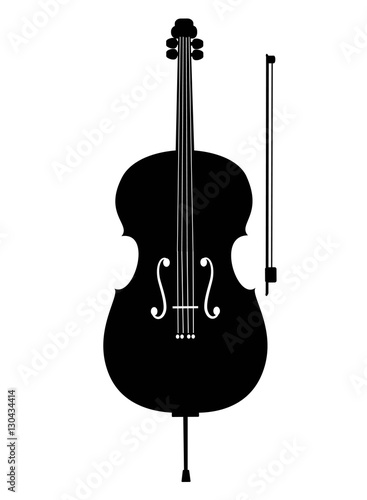 Сello icon, isolated on white background.