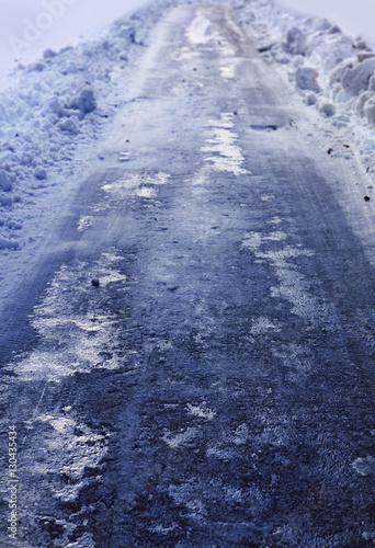 ice slick road © Sergiy Serdyuk