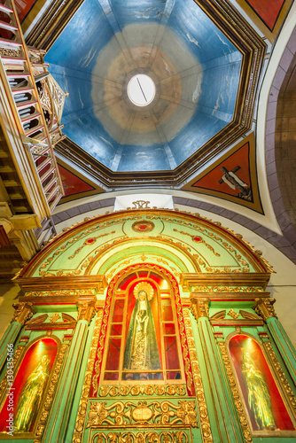 Interior of the Cathedral of Quito  Ecuador
