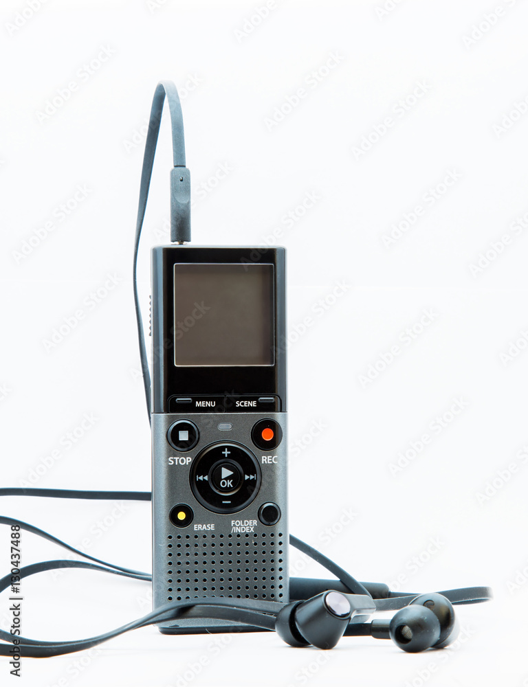 Sound recoredr with headphones Sound recoredr with headphones