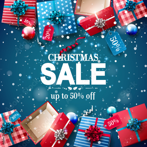 Christmas sale poster