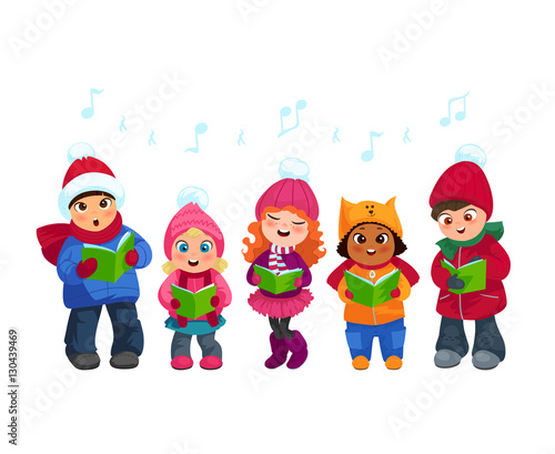 Caroling kids set