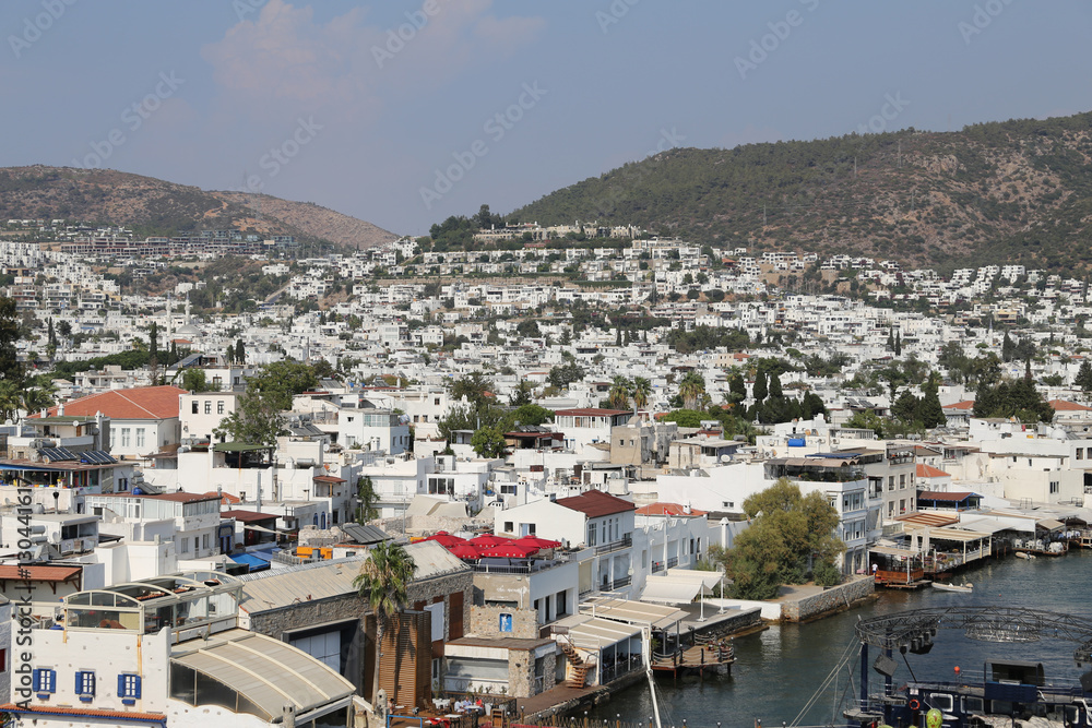 Bodrum Town in Aegean Coast of Mugla Turkey