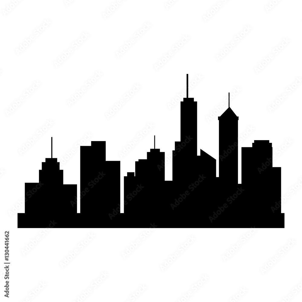 cityscape buildings isolated icon vector illustration design