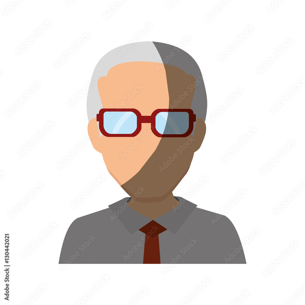 businessman character avatar icon vector illustration design