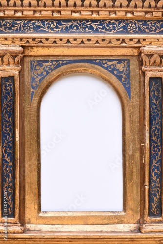 Antique Bold Frame with White Background