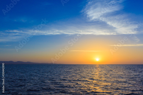 Sunrise over the Strait of Gubal