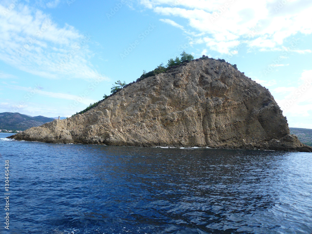 Fototapeta premium Krajobraz Morski - skała (Wyspa Thassos)