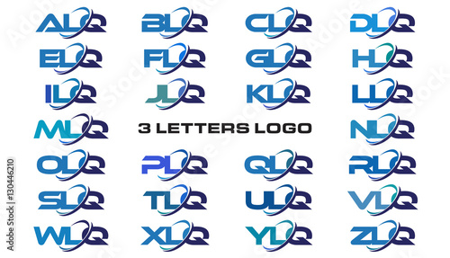 3 letters modern generic swoosh logo ALQ, BLQ, CLQ, DLQ, ELQ, FLQ, GLQ, HLQ, ILQ, JLQ, KLQ, LLQ, MLQ, NLQ, OLQ, PLQ, QLQ, RLQ, SLQ, TLQ, ULQ, VLQ, WLQ, XLQ, YLQ, ZLQ