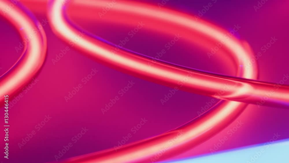 Modern style lights decoration. Circle shape red neons lighting Modern style lights decoration. Circle shape red neons lighting