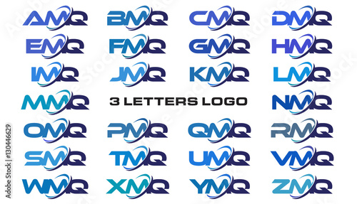 3 letters modern generic swoosh logo AMQ, BMQ, CMQ, DMQ, EMQ, FMQ, GMQ, HMQ, IMQ, JMQ, KMQ, LMQ, MMQ, NMQ, OMQ, PMQ, QMQ, RMQ, SMQ, TMQ, UMQ, VMQ, WMQ, XMQ, YMQ, ZMQ