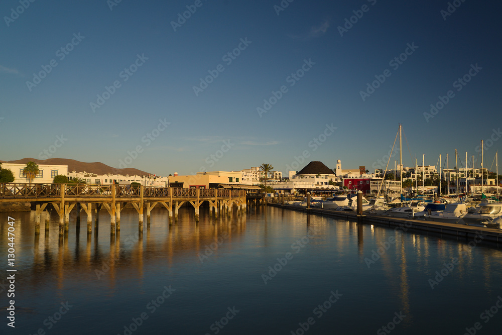 Fototapeta premium Marina Rubicon, Playa Blanca, Lanzarote
