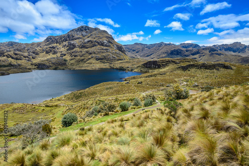 Toreadora lake in Cajas National Park, Ecuador photo