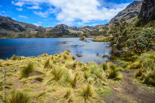 Toreadora lake in Cajas National Park, Ecuador
