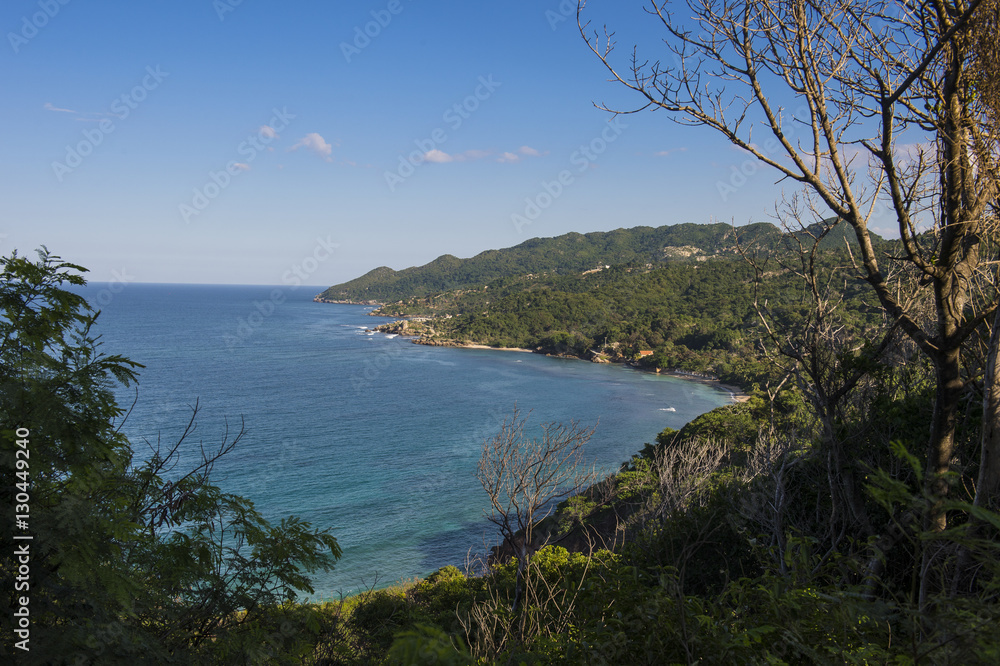 View over the beautiful coastline of Labadie, Cap Haitien, Haiti View over the beautiful coastline of Labadie, Cap Haitien, Haiti
