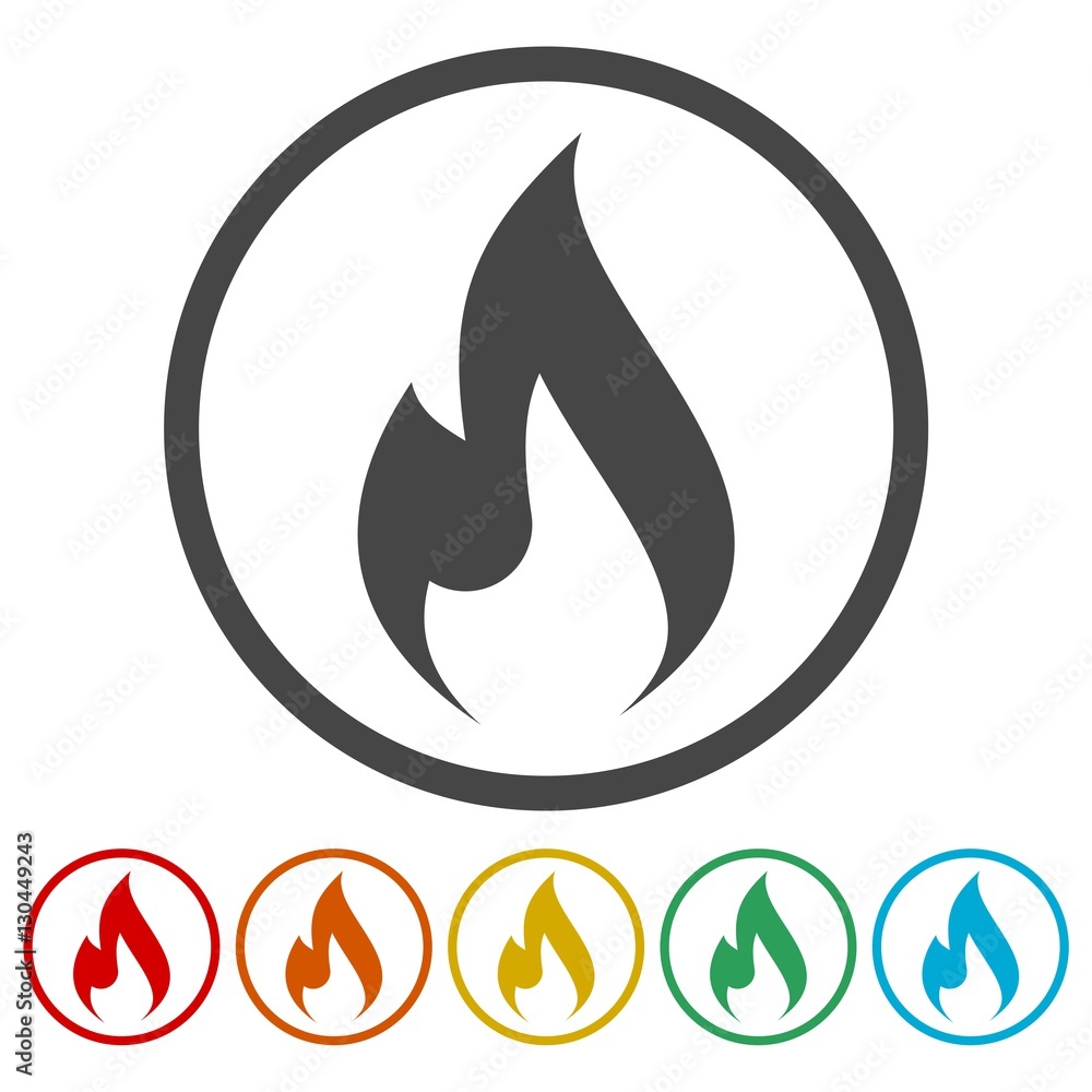 Gas Flame Icon Gas Flame Icon