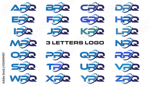 3 letters modern generic swoosh logo ARQ, BRQ, CRQ, DRQ, ERQ, FRQ, GRQ, HRQ, IRQ, JRQ, KRQ, LRQ, MRQ, NRQ, ORQ, PRQ, QRQ, RRQ, SRQ, TRQ, URQ, VRQ, WRQ, XRQ, YRQ, ZRQ