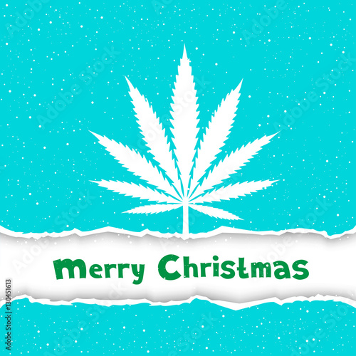 Christmas cannabis congratulation