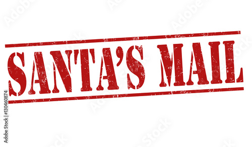 Santa's mail sign or stamp