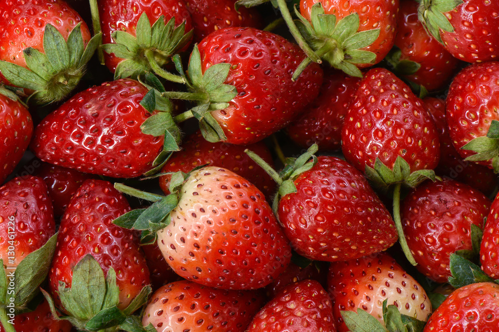 Close up ripe strawberry organic background Close up ripe strawberry organic background