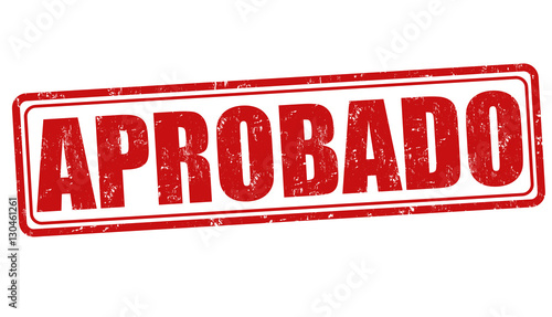 Aprobado (approved) sign or stamp
