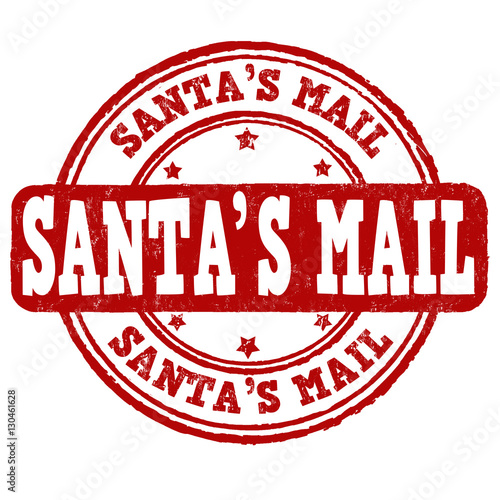 Santa's mail sign or stamp
