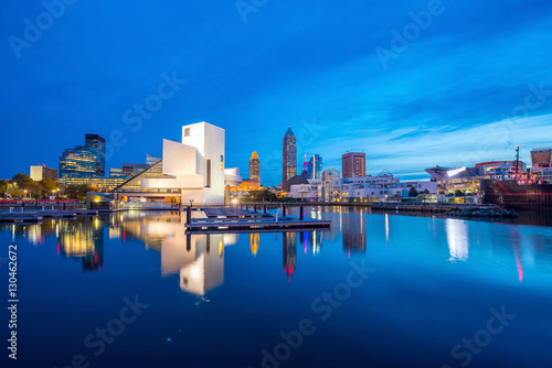 Downtown Cleveland skyline from the lakefront