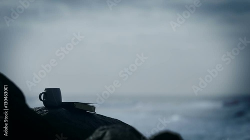 Bible and a cup of coffee background that could symbolize a bible study, Religion, and Christianity