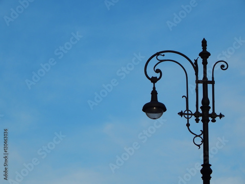 Lantern in vintage style in the centre of Krakow