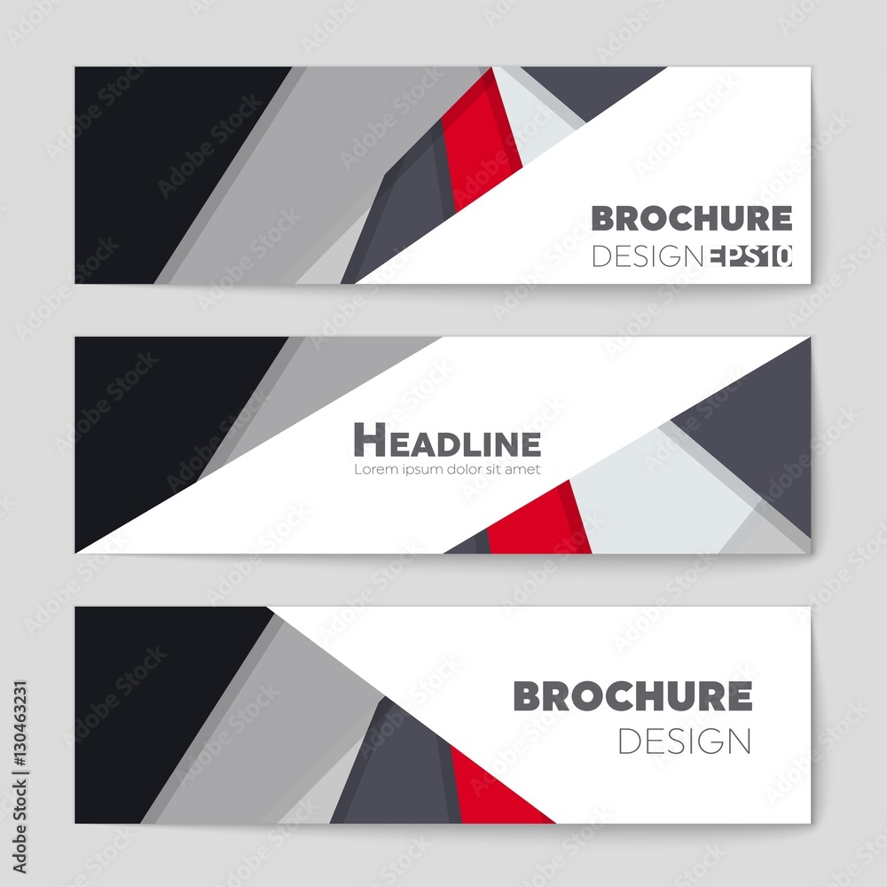 Fototapeta premium Abstract vector layout background set. For art template design, list, page, mockup brochure theme style, banner, idea, cover, booklet, print, flyer, book, blank, card, ad, sign, sheet, a4.