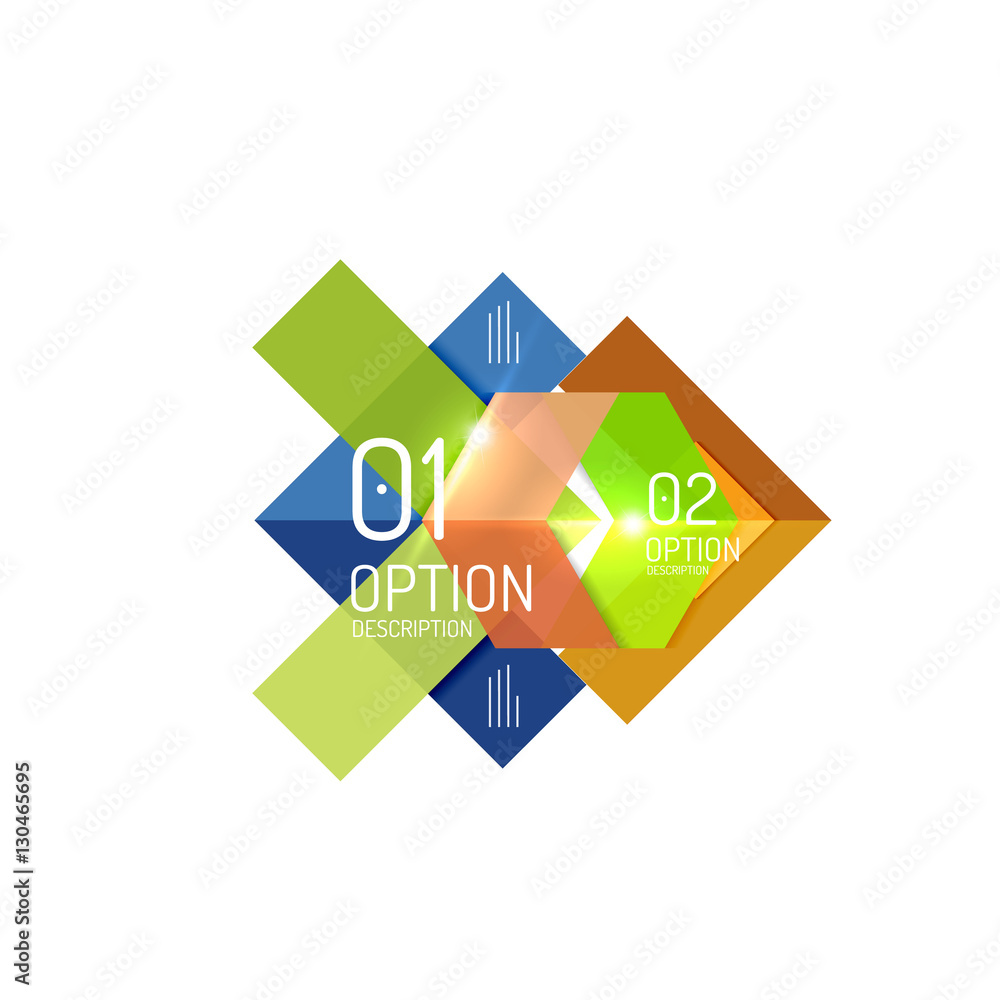 Infographics geometric business template Infographics geometric business template