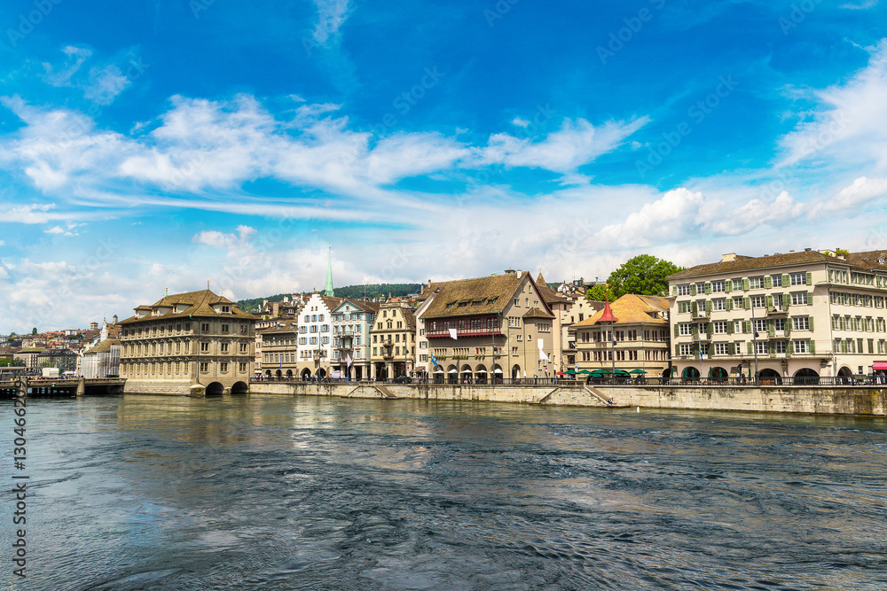 Naklejka premium Historical part of Zurich