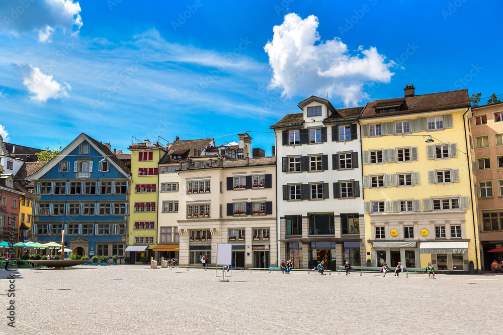 Street in historical part of Zurich