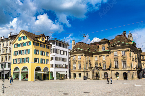 Street in historical part of Zurich