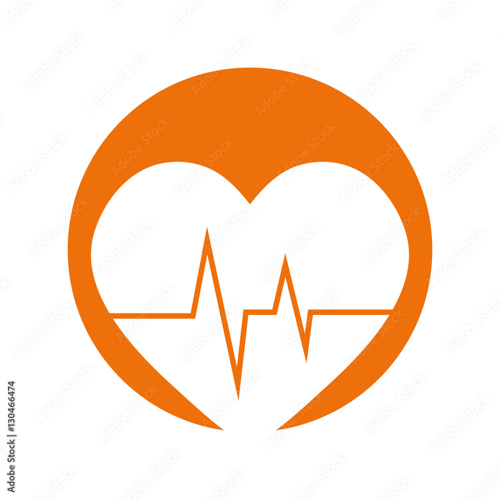 heart rate pulse monitoring health vector illustration eps 10 Stock ...