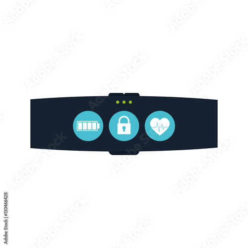 smart bracelet wearable technology vector illustration eps 10