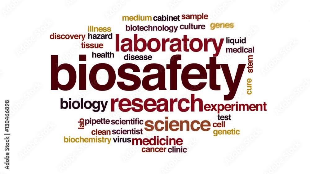 Biosafety animated word cloud. Biosafety animated word cloud.