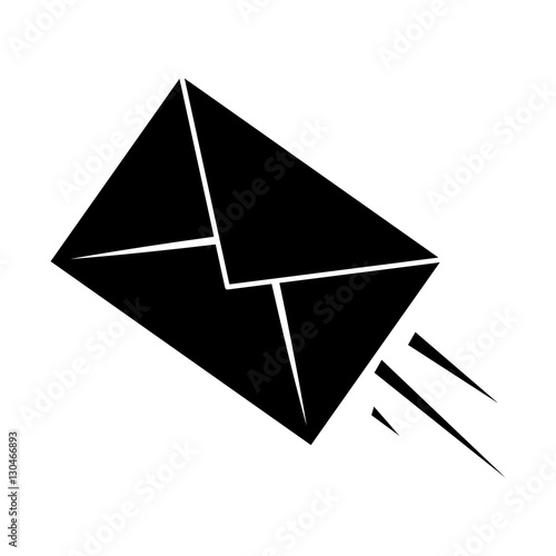 express mail email envelope pictogram vector illustration eps 10