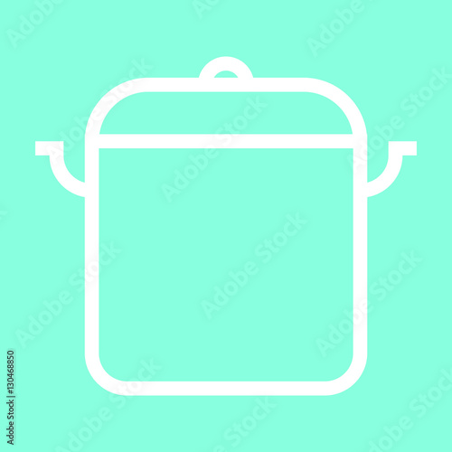 Stew pan icon in trendy flat style isolated on grey background. Kitchen symbol for your design, logo, UI. Vector illustration, EPS10.