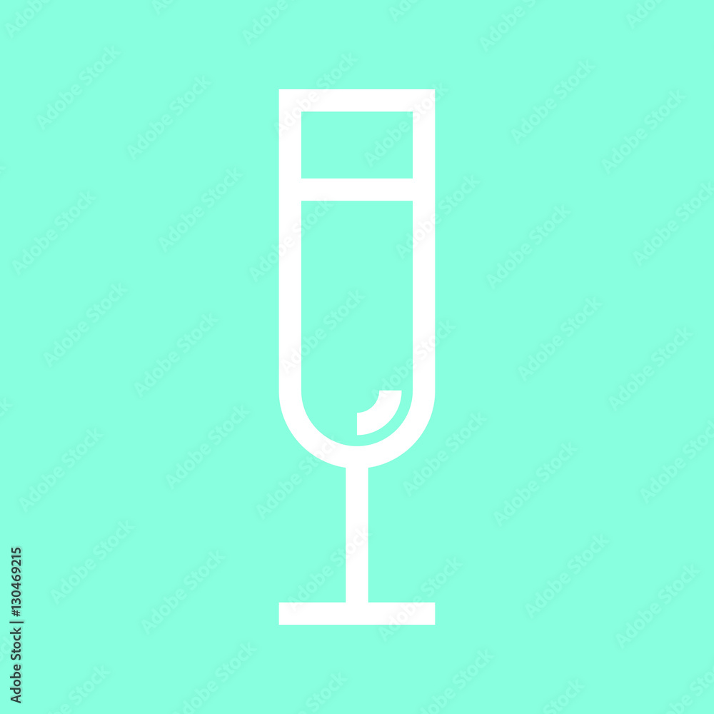 Champagne glass icon in trendy flat style isolated on grey background. Kitchen symbol for your design, logo, UI. Vector illustration, EPS10. Champagne glass icon in trendy flat style isolated on grey background. Kitchen symbol for your design, logo, UI. Vector illustration, EPS10.