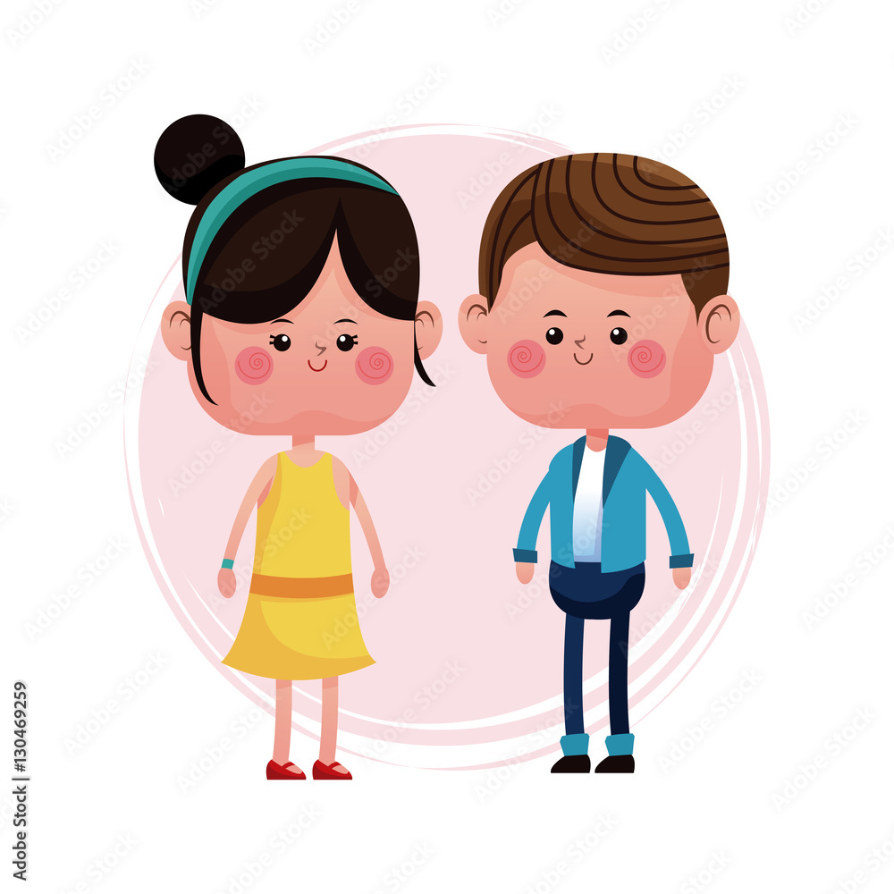 lovely young couple smiling vector illustration eps 10 lovely young couple smiling vector illustration eps 10